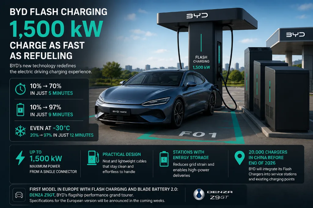 BYD FLASH Charging 1500 kW