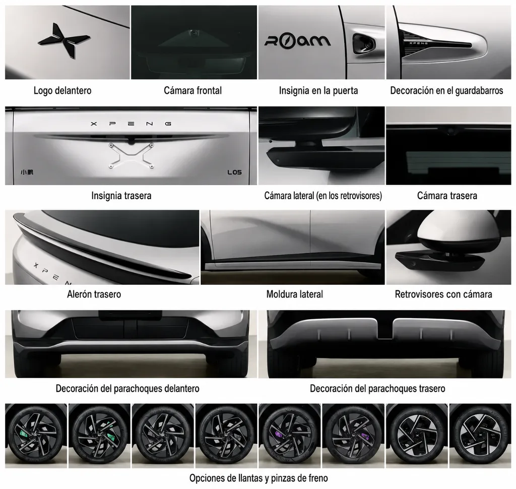 XPeng L05 detalles estéticos