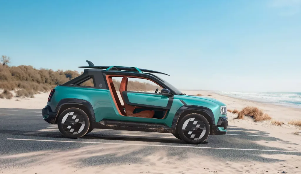 Renault 4 JP4x4 Concept: el Renault 4 eléctrico se transforma en un buggy playero con tracción total