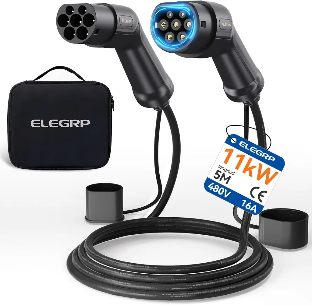Comparativa de cables Tipo 2 para coche eléctrico: mejores opciones de 11 kW y 22 kW