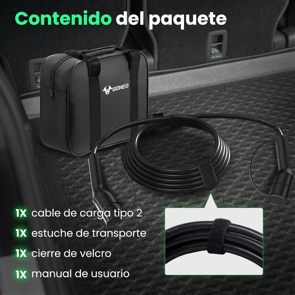 Comparativa de cables Tipo 2 para coche eléctrico: mejores opciones de 11 kW y 22 kW