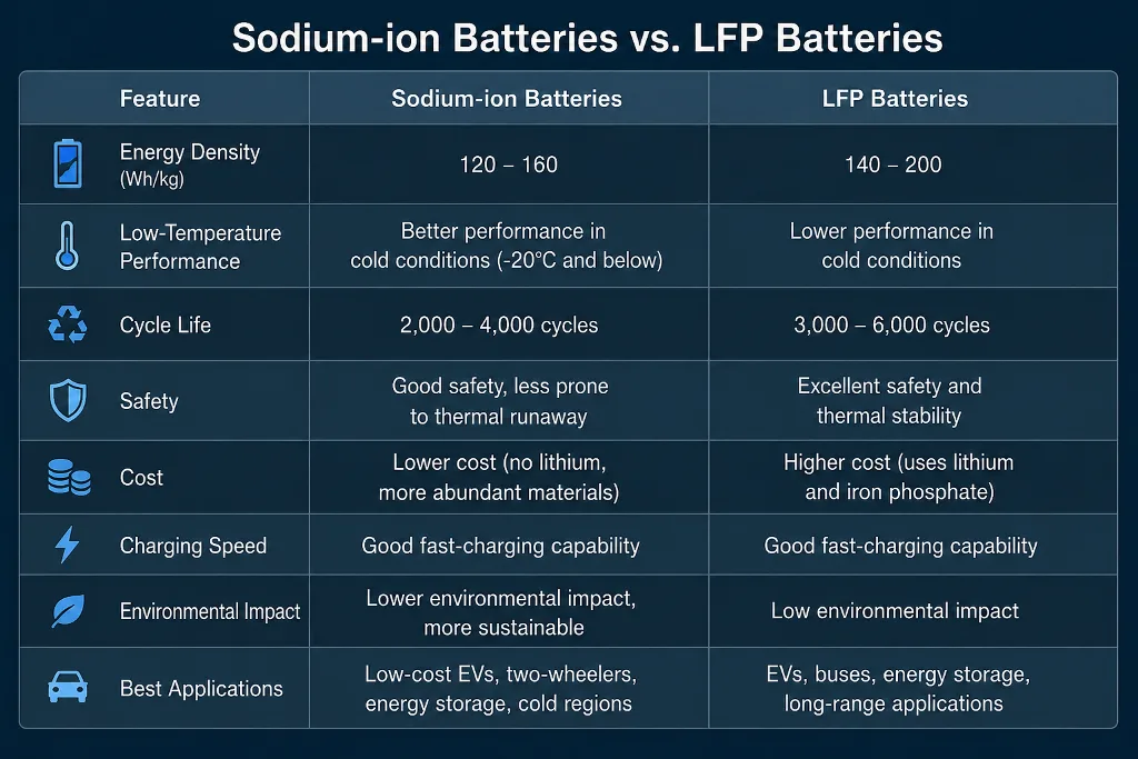 Sodium-ion VS LFP